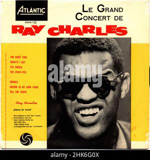 Couverture Vintage vinyle - Charles, Ray - le Grand concert de..- F Banque D'Images