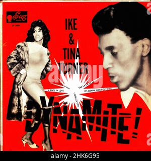 Couverture Vintage Vintage Vinyl record - Turner, Ike & Tina - Dynamite - US - 1963 Banque D'Images