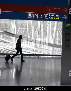 Aéroport Charles de Gaulle à Paris France Banque D'Images