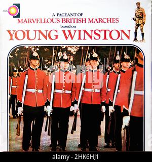 Couverture Vintage vinyle - Soundtrack - Young Winston Banque D'Images