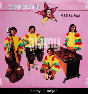 Couverture Vintage vinyle - Kraftwerk - couverture Senor Coconut LP Banque D'Images