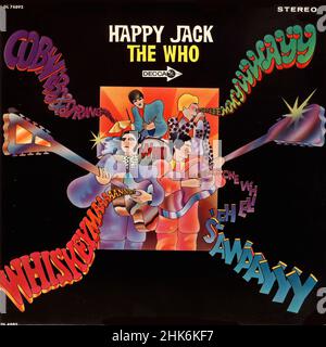 Couverture Vintage vinyle record - 1966 - Who, The - Happy Jack - US Banque D'Images