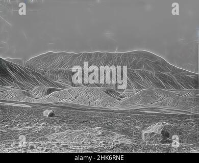 Inspiré par le mont Tarawera près de te Ariki, après l'éruption juin 10 1886, Burton Brothers studio, studio de photographie, 1886, Nouvelle-Zélande, Processus de plaque sèche en gélatine, repensé par Artotop. L'art classique réinventé avec une touche moderne. Conception de lumière chaleureuse et gaie, de luminosité et de rayonnement de lumière. La photographie s'inspire du surréalisme et du futurisme, embrassant l'énergie dynamique de la technologie moderne, du mouvement, de la vitesse et révolutionne la culture Banque D'Images