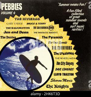 Couverture Vintage vinyle - Pebbles - Volume 4 - Artyfacts.- Austr.- 1979 Banque D'Images