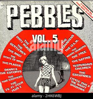 Couverture Vintage vinyle - Pebbles - Volume 5 - Artyfacts.- Austr.- 1980 Banque D'Images