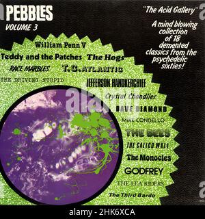 Couverture Vintage vinyle - Pebbles - Volume 3 - Artyfacts.- Austr.- 1979 Banque D'Images