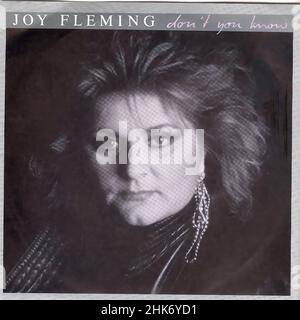 Couverture Vintage vinyle - Fleming, Joy - ne sais pas - D - 1987 h. Banque D'Images