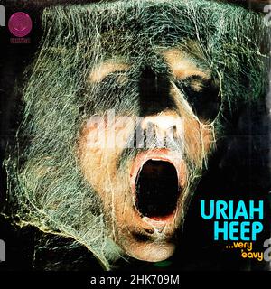 Vintage vinyle couverture - Uriah Heep - très 'eavy très 'umble - D - 1970 01 Banque D'Images