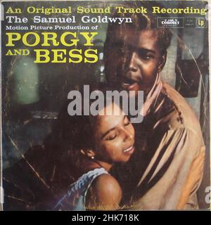 Couverture Vintage Vintage Vinyl record - Soundtrack - musical - Porgy & Bess Banque D'Images