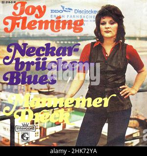 Couverture de disque vinyle vintage - Fleming, Joy - Neckarbrücken Blues - D - 1972 h. Banque D'Images