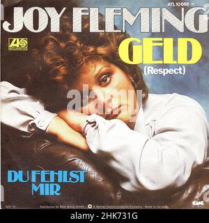 Couverture de disque vinyle vintage - Fleming, Joy - Geld - D - 1975 h. Banque D'Images