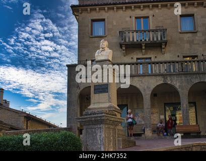 La petite République de Saint-Marin, un Etat indépendant au coeur de l'Italie du Nord. Banque D'Images