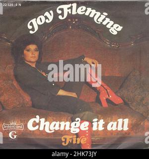 Couverture Vintage Vintage Vinyl record - Fleming, Joy - change IT All - D - 1973 h. Banque D'Images