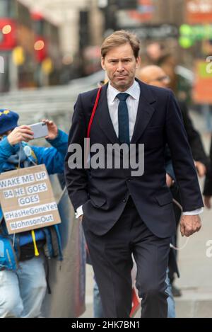 Le député de Tobias Ellwood arrive à la Chambre des communes Banque D'Images