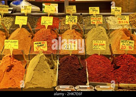 Bazar égyptien aux épices, Istanbul, Turquie Banque D'Images