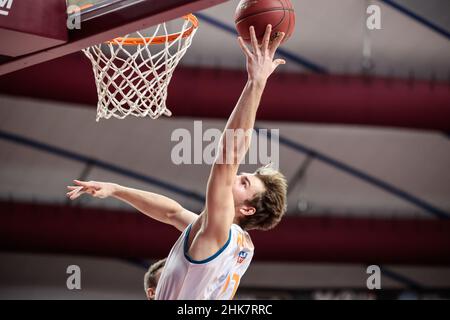 Palasport Taliercio, Venise, Italie, 02 février 2022,Moritz Krimmer (Ratiopharm ULM) pendant Umana Reyer Venezia contre Ratiopharm Ulm - Championnat de basket-ball Eurocup Banque D'Images