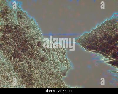 Inspiré par la gorge de Manawatu, studio Burton Brothers, vers 1890, Manawatu, processus d'albumine, Repensé par Artotop. L'art classique réinventé avec une touche moderne. Conception de lumière chaleureuse et gaie, de luminosité et de rayonnement de lumière. La photographie s'inspire du surréalisme et du futurisme, embrassant l'énergie dynamique de la technologie moderne, du mouvement, de la vitesse et révolutionne la culture Banque D'Images