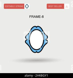 Icône de vecteur simple Frame-8. Illustration de Vecteur
