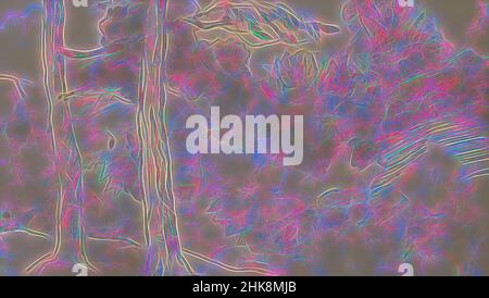 Inspiré par les arbres de la plantation, repensé par Artotop. L'art classique réinventé avec une touche moderne. Conception de lumière chaleureuse et gaie, de luminosité et de rayonnement de lumière. La photographie s'inspire du surréalisme et du futurisme, embrassant l'énergie dynamique de la technologie moderne, du mouvement, de la vitesse et révolutionne la culture Banque D'Images