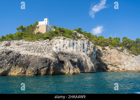 Parc national de Gargano, visite des grottes, Vieste, Pouilles, Italie, Europe Banque D'Images