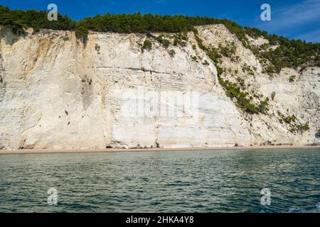 Parc national de Gargano, visite des grottes, Vieste, Pouilles, Italie, Europe Banque D'Images