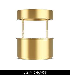 Promo exposition présentoir maquette 3D rendu Banque D'Images