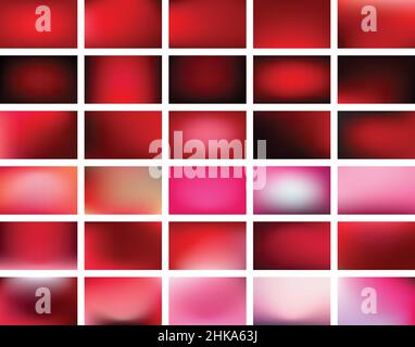 Jeu de fonds dégradés pour cartes-cadeaux pour la Saint-Valentin ou le 8 mars. Banque D'Images