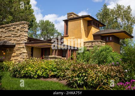 Taliesin Studio, la maison du célèbre architecte américain Frank Lloyd Wright. Banque D'Images