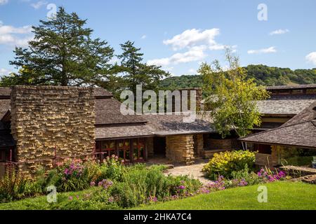 Taliesin Studio, la maison du célèbre architecte américain Frank Lloyd Wright. Banque D'Images