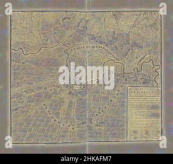 Inspiré par Siège de Saint-venant, 1710, Plan de Saint-venant, avec la Circonvalation et l'ataque, investi par S.A. Monsr. le Prince d'Orange le 6. 7bre 1710 (...) Capitoler le 29E du même mois 1710, carte du siège de Saint-Venant avec la ligne de contournement, siège ouvert par le prince de, réimaginé par Artotop. L'art classique réinventé avec une touche moderne. Conception de lumière chaleureuse et gaie, de luminosité et de rayonnement de lumière. La photographie s'inspire du surréalisme et du futurisme, embrassant l'énergie dynamique de la technologie moderne, du mouvement, de la vitesse et révolutionne la culture Banque D'Images