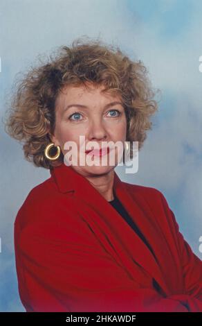 Gila von Weitershausen, deutsche Schauspielerin, in der Fernsehproduktion 'Dust nach Rache', Allemagne 1994. Banque D'Images