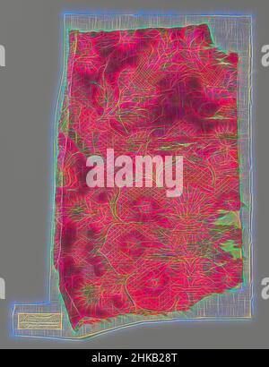 Inspiré par un fragment de brocart de Damas rouge avec des motifs de grenade, un fragment de brocart de soie rouge avec des motifs de grenade., Italie, c. 1450 - c. 1499, soie, damassé, hauteur 44 cm × largeur 27,5 cm, repensé par Artotop. L'art classique réinventé avec une touche moderne. Conception de lumière chaleureuse et gaie, de luminosité et de rayonnement de lumière. La photographie s'inspire du surréalisme et du futurisme, embrassant l'énergie dynamique de la technologie moderne, du mouvement, de la vitesse et révolutionne la culture Banque D'Images