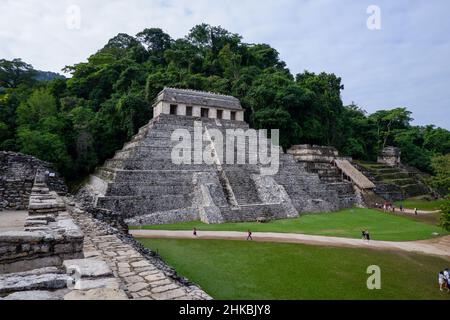 Ruines mayas à Palenque Banque D'Images