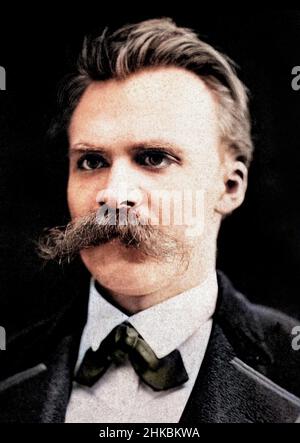 Portrait de Friedrich Nietzsche (1844 -1900) Banque D'Images