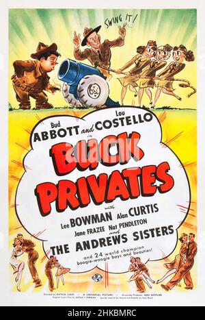 BUD ABBOTT et LOU COSTELLO dans BUCK PRIVATES (1941), dirigé par ARTHUR LUBIN.Crédit: INTERNATIONAL UNIVERSEL / Album Banque D'Images