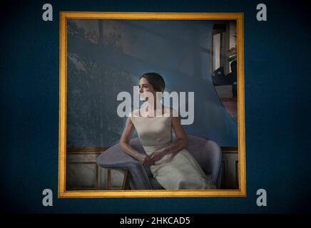 Nouveau portrait de son Altesse Royale le prince héritier Frederik, la princesse couronne Mary, la princesse Isabella, le prince Vincent et la princesse Josephine du Danemark au palais Frederiksborg à Hillerod, le 03 février 2022, la princesse couronne ouvre au Musée d'histoire nationale l'exposition HRH la princesse couronne Marie 1972 – 2022,Qui raconte l histoire personnelle et l importance de la Princesse de la Couronne pour la Maison Royale du Danemark, un nouveau portrait de son Altesse Royale sera également dévoilé, à l occasion de l anniversaire de la Princesse de la Couronne 50th, le 05-02-2022 photo: Albert Nieboer/pays-Bas OUT/point de Banque D'Images