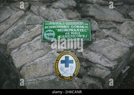 Zakopane, Pologne. 27 janvier 2022. Abri Murowaniec PTTK à Hala Gąsienicowa. Crédit: Waldemar Sikora Banque D'Images