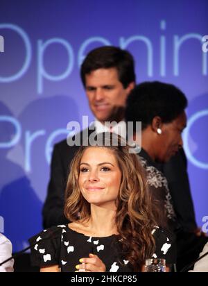 ATHÈNES, GRÈCE - JUIN 25 : célèbre actrice grecque-américaine, journaliste et animateur de télévision Maria Menounos portrait le 25 juin 2011 à Athènes, Grèce. Banque D'Images