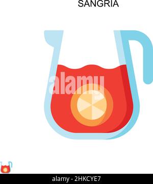 Icône de vecteur simple sangria.Modèle de conception de symbole d'illustration pour élément d'interface utilisateur Web mobile. Illustration de Vecteur