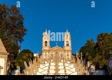 BOM Jesus de Braga au Portugal vu d'en dessous Banque D'Images