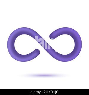 Symbole de vecteur infini 3D Illustration de Vecteur