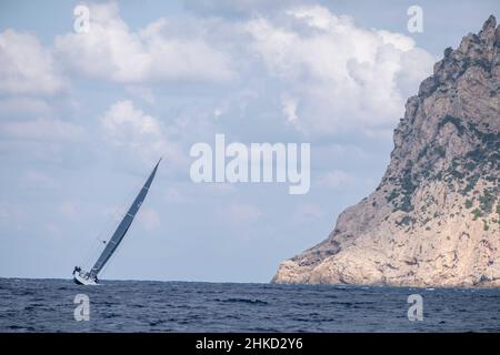 Canal marin sa Dragonera, Majorque, Iles Baléares, Espagne Banque D'Images