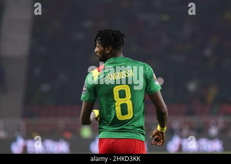 CAMEROUN, Yaoundé, 03 février 2022 - Andre Zambo Anguissa du Cameroun pendant la coupe d'Afrique des Nations joue demi-finale match entre le Cameroun et l'Egypte au Stade d'Olembe, Yaoundé, Cameroun, 03/02/2022/ photo par SF Credit: Sebo47/Alay Live News Banque D'Images