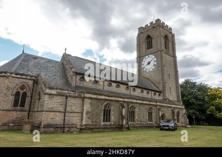 L'église paroissiale de Saint-Michel, Coningsby, East Lindsey, Lincolnshire, Angleterre. Banque D'Images