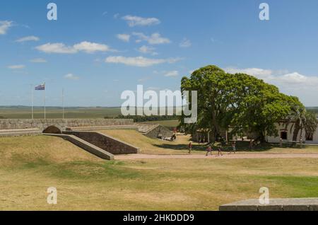 Chuy, Uruguay - 10th janvier 2022 - Fortaleza Santa Tereza est une fortification militaire située sur la côte nord de l'Uruguay, près de la frontière de Banque D'Images