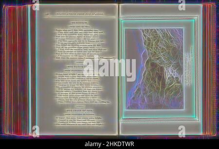 Inspiré par la vue d'un paysage de montagne avec une rivière, Art et nature, c. 1872 - in ou avant 1882, imprimé albumine, hauteur 83 mm × largeur 114 mm, réimaginé par Artotop. L'art classique réinventé avec une touche moderne. Conception de lumière chaleureuse et gaie, de luminosité et de rayonnement de lumière. La photographie s'inspire du surréalisme et du futurisme, embrassant l'énergie dynamique de la technologie moderne, du mouvement, de la vitesse et révolutionne la culture Banque D'Images