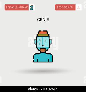 Genie simple vector. Illustration de Vecteur