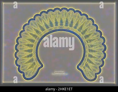 Inspiré par le motif de dentelle, feuille de la série de 12 Naturselbstdrucke Auer., fabricant: Alois Auer, Vienne, 1855, papier, Hauteur 245 mm × largeur 343 mm, repensé par Artotop. L'art classique réinventé avec une touche moderne. Conception de lumière chaleureuse et gaie, de luminosité et de rayonnement de lumière. La photographie s'inspire du surréalisme et du futurisme, embrassant l'énergie dynamique de la technologie moderne, du mouvement, de la vitesse et révolutionne la culture Banque D'Images