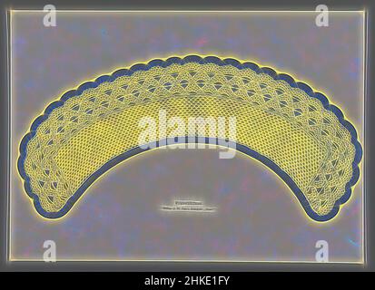 Inspiré par le motif de dentelle, feuille de la série de 12 Naturselbstdrucke Auer., fabricant: Alois Auer, Vienne, 1855, papier, Hauteur 245 mm × largeur 344 mm, repensé par Artotop. L'art classique réinventé avec une touche moderne. Conception de lumière chaleureuse et gaie, de luminosité et de rayonnement de lumière. La photographie s'inspire du surréalisme et du futurisme, embrassant l'énergie dynamique de la technologie moderne, du mouvement, de la vitesse et révolutionne la culture Banque D'Images