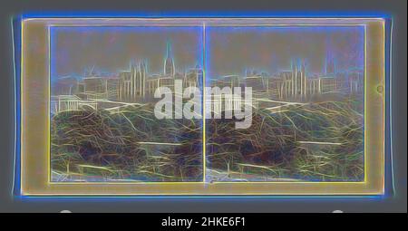 Inspiré par la vue de la salle de l'Assemblée à Édimbourg, Edimbourg, c. 1850 - c. 1880, imprimé albumine, hauteur 85 mm × largeur 174 mm, repensé par Artotop. L'art classique réinventé avec une touche moderne. Conception de lumière chaleureuse et gaie, de luminosité et de rayonnement de lumière. La photographie s'inspire du surréalisme et du futurisme, embrassant l'énergie dynamique de la technologie moderne, du mouvement, de la vitesse et révolutionne la culture Banque D'Images